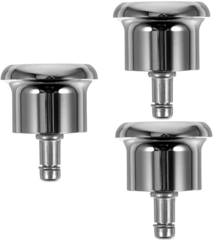 Uonlytech 3 Pezzi Ruote Di Mobili in Lega Ruota Tappeto Ufficio Gambe Gamba Moquette Piede Pastiglie Lanciatore Pavimento Piedini Di Ricambio Per Rotelle Ruote Sedia Coperte Di Sedie Argento