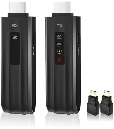 PpAaJK Kit Adattatore Trasmettitore Ricevitore Video Wireless Compatibile 1080P 50M 5.8G Extender Dongle per PC Portatile A TV