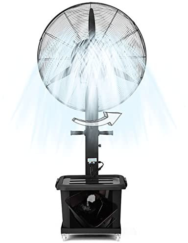 UQACHG Ventilatore Nebulizzatore Industriale, Ventilatore A Piantana con 3 velocità di Raffreddamento E Nebulizzazione, Ventilatore A Piantana Nebulizzatore per EST,71cm/28in
