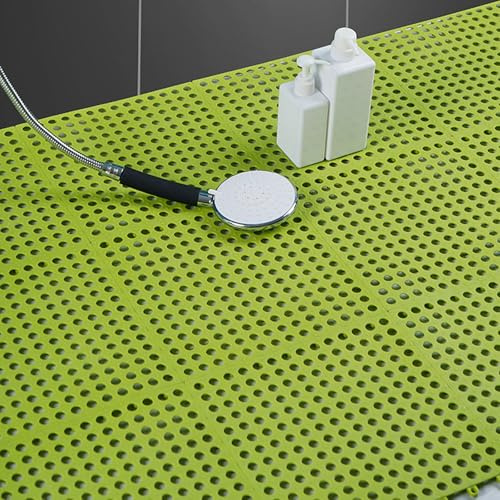 Zickdom Losetas PVC Reforzado 33x33x1.5cm Baldosas Jardin - Suelo Garaje Ideal para Piscinas, Garajes, Talleres y Áreas Húmedas Green 10PC