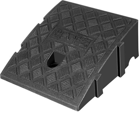 NOLITOY Outdoor Kunststoff Auffahrrampe mit Rutschfester Struktur Langlebige Auto Rampe für Pkw und Roller Robuste Auffahrplatte für Bordstein und Einfahrt Leichte Slope Ramp für Outdoor