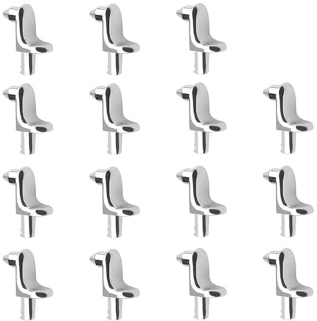 Opatiny 20 Pack Stainless Steel Shelf Support Pegs for Cabinet, Cupboard, and Unit Shelves with 5mm Hole Fit, Sturdy Small Bracket Studs for Kitchen Storage