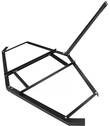 Haofy Rastrillo Nivelador de Césped de Acero Resistente de 74 Pulgadas para Grada de Tractor de Entrada, Cortacésped de Remolque ATV UTV, Acabado con Recubrimiento en Polvo, Adecuado para Nivelador