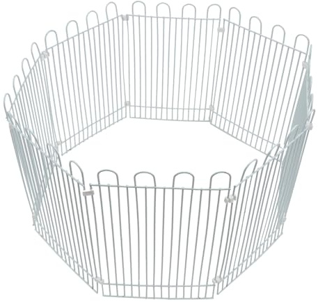 KAJNBN 8pcs Hamster Toy Fence Iron Wire Mesh Indoor Enclosure Safe Pet Hamster Enclosure for Exercise