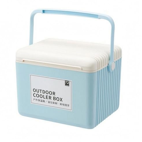 Colcolo Glacière Isotherme Extérieure Conteneur Thermique Rigide Boîte Isotherme Coffre Réfrigérant 13L Matériaux avec Poignée de Transport Verrouillable