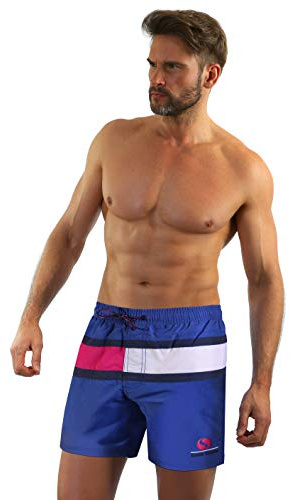 sesto senso Costume da Bagno Uomo Swim Shorts Pantaloncini Spiaggia Tronchi Boxer da Nuoto XXL Viareggio Blue