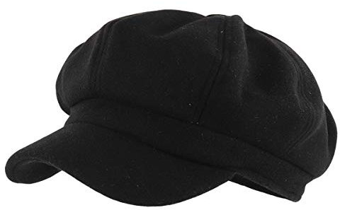 Gisdanchz Berretto Donna Invernale Lana Cappello Beige Newsboy Hat Bakerboy cap Donna Cappello con Visiera Basco Scozzese Cabbie Beige