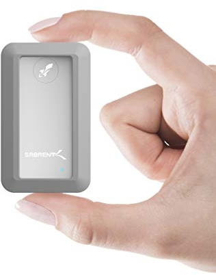 SABRENT Portable SSD 1TB Starke Schale Rugged, Festplatte extern NVMe, USB 3.2 Gen 2, 1000 MB/s Lesen, USB C Kabel enthalten, Externe M.2 SSD Aluminiumschale wasserdichte [IP67] Silber (SB-1TB-NAWP)