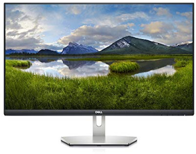 Dell S2721D 27 Inch 1440p QHD, IPS Ultra-Thin Bezel Monitor, AMD FreeSync, HDMI, DisplayPort, Built in Speakers, VESA Certified, Silver