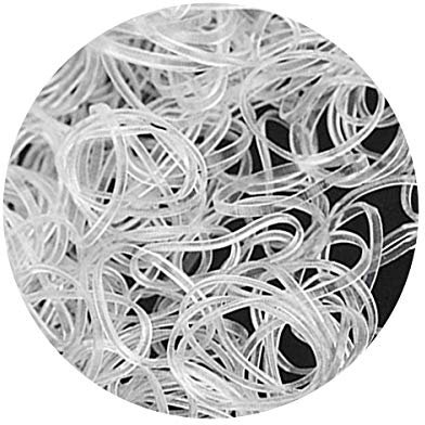 TYGA Store Pack of 1000 Mini Rubber Bands Soft Elastic Bands for Kids Hair, Braids Ponytail Hair, Pet Hairband Wedding Hairstyle and More (Clear)