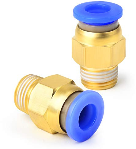 TAILONZ PNEUMATIC Racor recto macho de 8 mm de diámetro exterior x 1/8 BSP PC8-01 (paquete de 10)