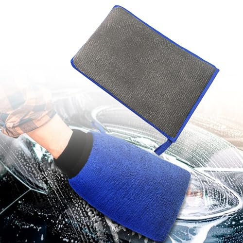 Wenyue Guanto di Argilla Guanti in Microfibra per Lavaggio e Cura dell’Auto Guanto per Autolavaggio per Pulire l'auto Guanto in Microfibra per Pulizia Auto Guanto Lavaggio per Automotive Motocicli