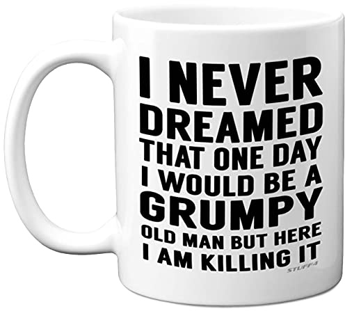 Stuff4 Grumpy Old Man Mug, Grandad Gifts, Dad, Father’s Day or Christmas | Made in UK