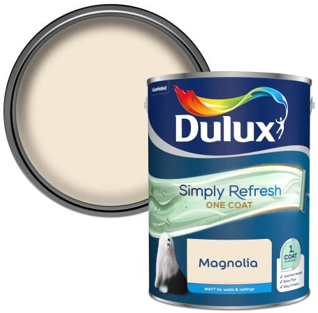 Dulux Simply Refresh One Coat Matt Emulsion Paint - Magnolia - 5L