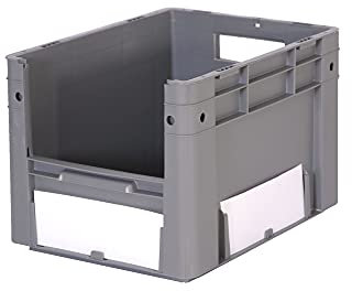 Provost Bac gerbable à ouverture frontale qualité alimentaire gris 24L - 40 x 30 x 27cm