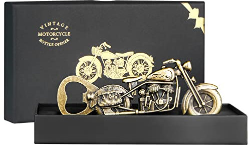 Vatertagsgeschenk für Männer, WZLEMOM Retro-Motorrad-Bierflaschenöffner, Geschenk für Ehemann, Vater, Opa, Bruder. Einzigartiges Geburtstagsgeschenk für Bierliebhaber und Motorradfans.