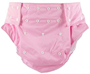 CutiePlusU Erwachsene Stoffwindel waschbar Tasche Windel Abdeckung einstellbar wiederverwendbar Atmungsaktiv auslaufsicher - Pink