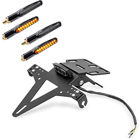 Juego de Soporte de matrícula + 4X Leds de señalización de Giro Zaddox DP2340