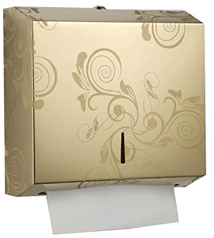 LIOONS Wandmontierter Handtuchspender Abschließbarer Multifold-Papierhandtuchspender Badezimmerzubehör Handtuchspender
