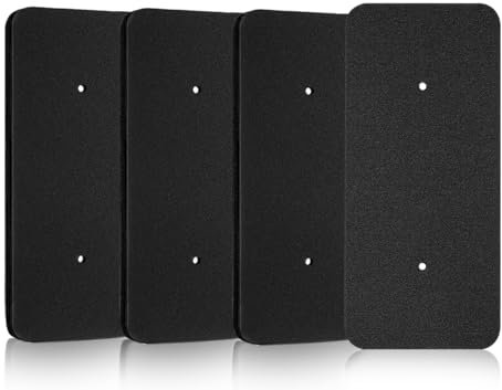 AOYEGIC Pack de 4 filtres de rechange pour sèche-linge compatible avec Candy sèche-linge et compatible avec Hoover sèche-linge 40006731,éponge filtrante,filtre éponge(275 x 125 x 10 mm,noir)