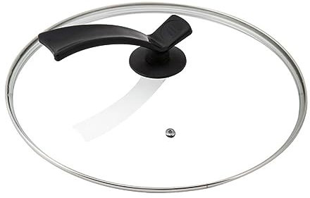 Mikinona Tempered Glass Pot Lid Cover for Pots and Pans Visible Lid to Prevent Oil Splashing Household Tableware