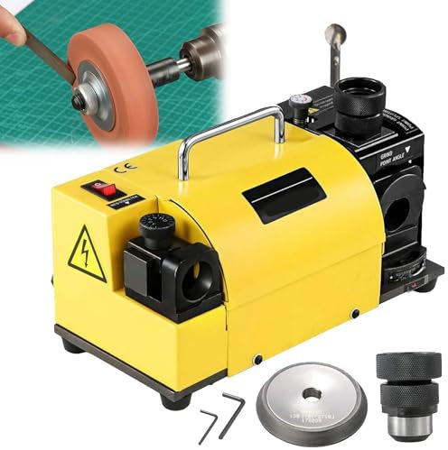 Affilatrice portatile con 11 raccolti, gamma 3-13 mm (15 mm), angolo regolabile, affilatrice per punte da trapano
