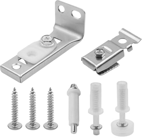 Kit de réparation de porte pliable de 8 pièces, kit de réparation de quincaillerie de porte à deux volets, kit de réparation de quincaillerie pour porte pliante comprenant des supports supérieur et