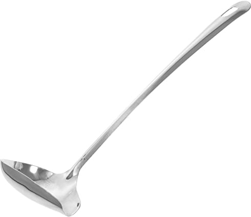 GRIRIW Cuillère à Sauce En Acier Inoxydable Cuillère à Arroser En Argenté Vaisselle Créative Couverts Cuisine Cuisine Maison Cuisson Versement Sauce