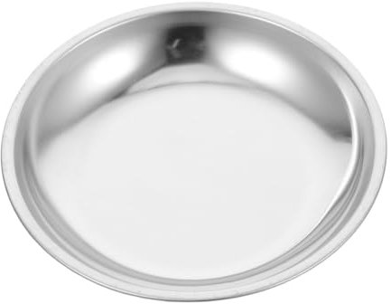 Holibanna Bandeja De Acero Inoxidable para Guardar Bolsitas De Té Platillo Redondo Soporte para Bandeja De Té para Uso Cocina o Despacho