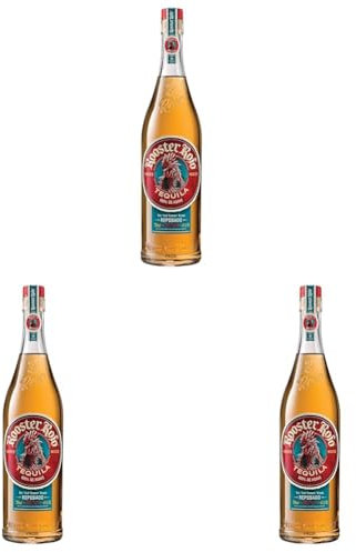 Rooster Rojo Reposado Tequila 70cl, 38% ABV | 100% Blue Weber Agave | Double Distilled, Filtered Through Silver, Barrel Aged (Pack of 3)