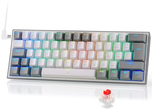 Redragon K617 Fizz 60% Gaming Tastatur QWERTZ Kabelgebunden RGB 62 Tasten