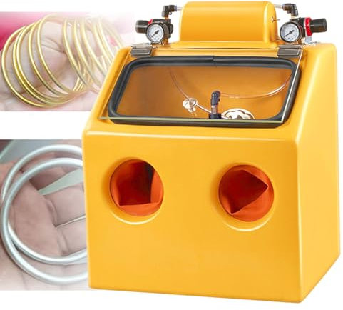 Heavy Duty Sandblaster Cabinet for Efficient Parts Processing, Features Stable Air Pressure, Adjustable Settings, Two-Hand Operation with Built-in Lighting for Precision Work