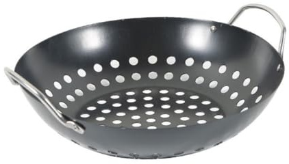Yardenfun Cestello per Grigliare Verdure Antiaderente Resistente all'Usura Cestello Scolante Professionale per Barbecue Utensile Pratico per Grigliate e Cottura in Famiglia