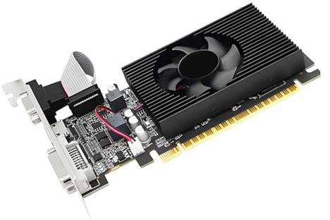 Zunate Carte Graphique DDR3, Mémoire 4 Go, Processeurs 320 Flux pour 7 8 10, avec Ports HDMI DVI VGA Profil Bas pour Le Streaming Vidéo, Travail, Tendances des Stocks, Navigation Web,
