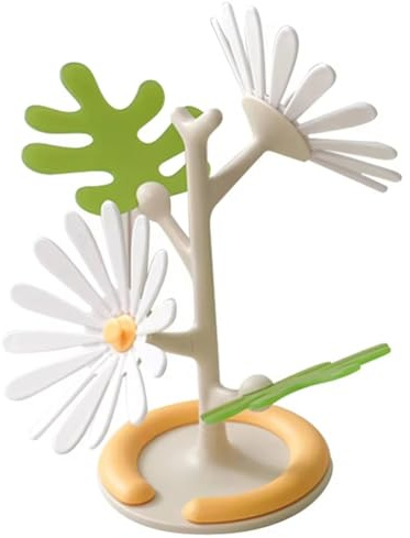 Bosiyrggrl Sottobicchiere Antiscivolo A Forma di A Forma di Fiore, Tappetino da Tè Isolante Fai da Te, per La Casa, Portabicchieri da Caffè, BIANCO