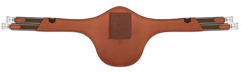 Passier Marcus Ehning Leder Sattelgurt mit Stollenschutz schwarz, havanna, teak, Größe:125, Farbe:teak