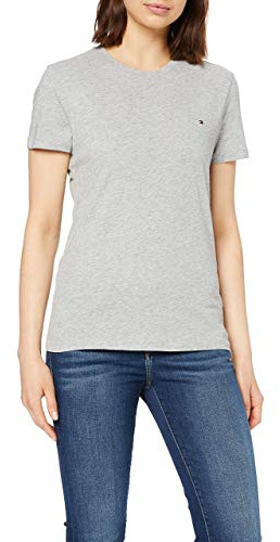 Tommy Hilfiger Damen T-Shirt Kurzarm Heritage Rundhalsausschnitt