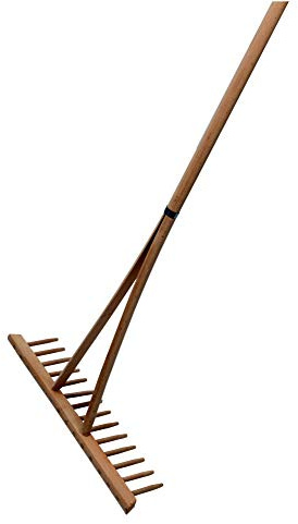 floraworld Heurechen 14 Zinken 540mm m. Holzstiel
