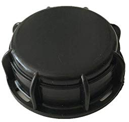 Powertool IBC Tank-Armatur, 3 Stück IBC Tank IBC Tank Zubehör Endkappe S60X6 60 mm Grobgewinde IBC Tote Tankabdeckung (Standarddichtungen)