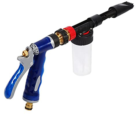 Auto waschen Schaumpistole, Foam 6 Schaumwaschpistole Hochdruck-Schaumpistolen-Sprühgerät 2 in 1 Auto-Reinigungspistole Hochdruck 100 ml für PKW-Motorradfahrzeuge