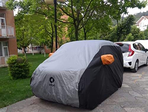 McKona Auto-Sonnenschutz-Abdeckung, Regenfestes, Wärmeisolierendes, Doppelfarbiges Tuch Für Smart Fortwo Forfour 451 453 Zubehör (Color : 453 forfour)