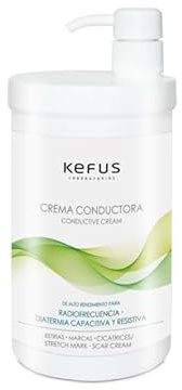 Kefus – Crema Conductora Estrías/Marcas/Cicatrices 1000 ML | Radiofrecuencia | Diatermia | Capacitiva - Resistiva | Profesional