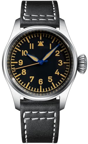 Steeldive 39 mm Retro C3 grün leuchtende Pilot Herrenuhren NH35 Automatik 200 m wasserdichte Taucheruhr
