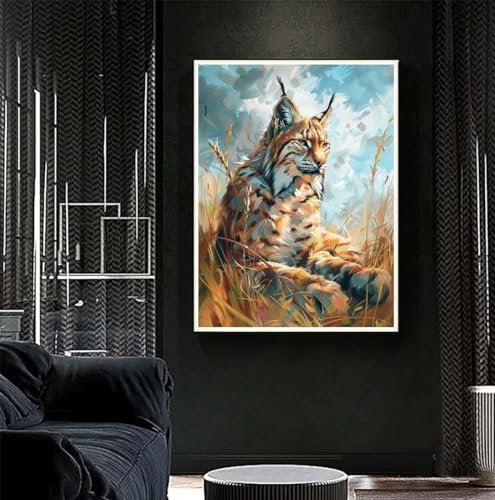 Diamond Painting Katze Diamant Painting Bilder Kinder Niedlich Diamond Art DIY Set Erwachsene Full Drill Diamond Painting Zubehör, Diamant Malerei Mosaic Stickerei Kits Home Wand Decor 77x105 cm R395