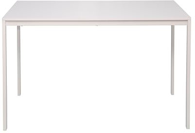 AVANTI TRENDSTORE - Grosseto - Tavolo da pranzo con struttura in metallo bianco e piano in legno laminato. Disponibile in 2 diverse dimensioni. Dimensioni LAP ca. 120x75x75cm