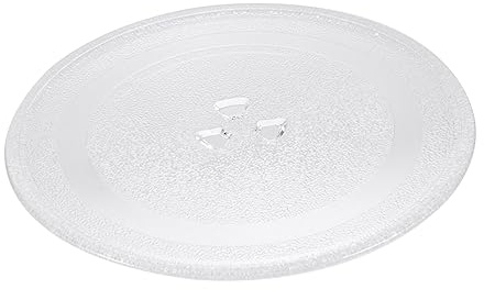 Amosfun Ersatz Mikrowellenteller Glasplatte 24,5cm Verdicktes Glas Mikrowellen Drehteller Kompatibel Y-förmige Backformen Ofenzubehör