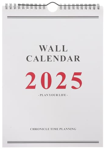 STOBOK Wandkalender 2025 - Multifunktionaler Monatsplaner Für Zuhause Und Büro Elegantes Design Langlebige Materialien Platzsparend Und Flexibel A4 Format