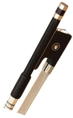 principiante Práctica Arco Violín Arco de violín de fibra de carbono cola de caballo de carbono prueba de práctica arco de violín arco de viola arco de violín(Viola bow 4/4)