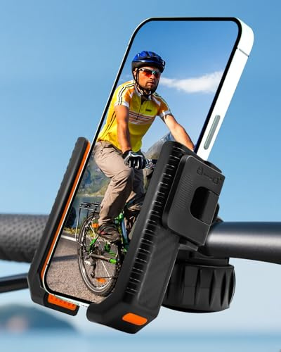 SINOTATO Handyhalterung Fahrrad, Handyhalter Fahrrad Lenker Handyhalterung Motorrad 1S Verriegelung und Entriegelung, Fahrradhalterung Handy für iPhone Samsung und Alle 4.5-7 Smartphone