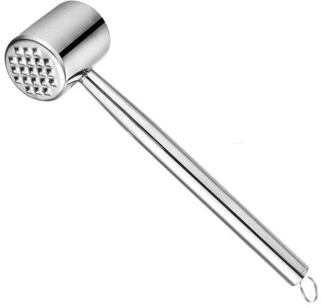 AD-BCrbgen Ablandador de Carne Premium, Martillo for Carne, Herramienta de Cocina de Acero Inoxidable, mazo ablandador de Calidad de Restaurante for Carne de Res, Filete y Pollo.
